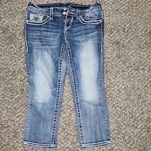 Vigoss Faded Blue Cropped Jeans